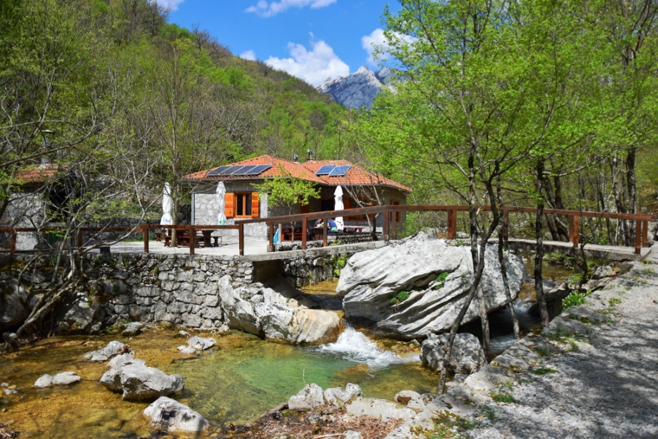 Cafe in simple mountain hut (Paklenica National Park)